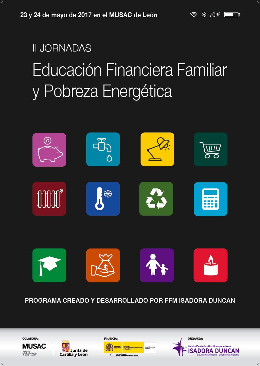 Isadora Duncan organiza las II Jornadas Estatales sobre Educación Financiera Familiar y Pobreza Energética