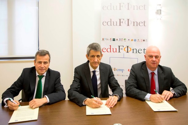 La Fundación Caja Duero albergará la sede del Proyecto Edufinet en Castilla y León